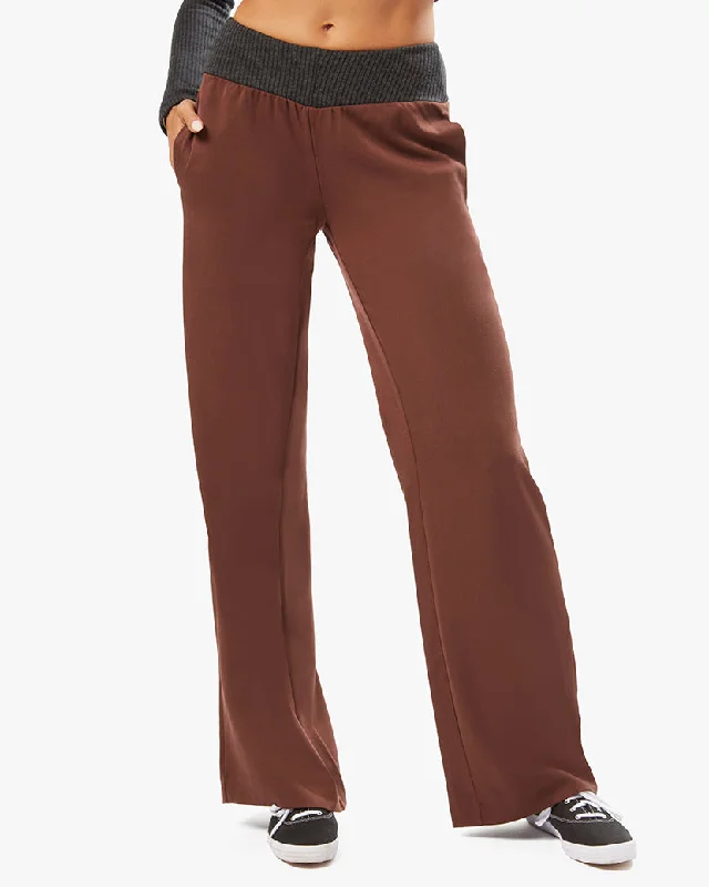 Trendy casual pants-Low Rise Suiting V Pant