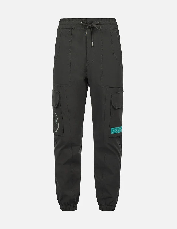 Sports pants-Seagull Print Cargo Pants