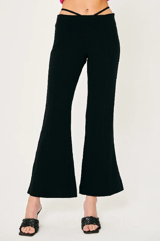 Balloon style pants-Shelby Bootcut Strap Pants