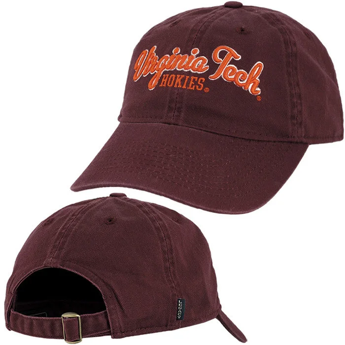 Spring hats-Virginia Tech Women's Twill Cursive Hat: Maroon by Legacy