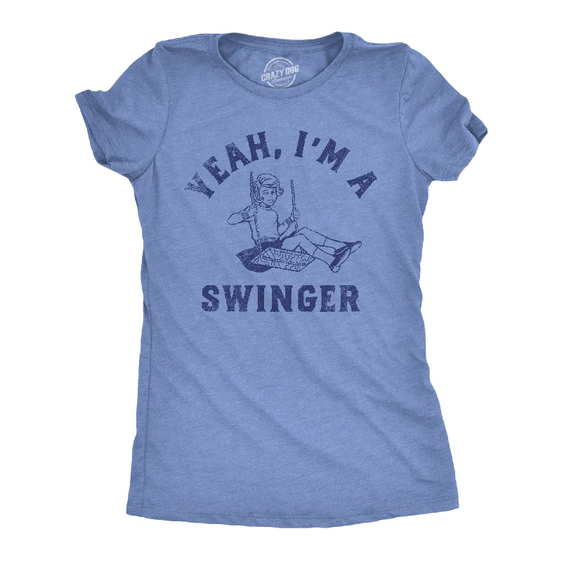 graphic T-shirt-Yeah Im A Swinger Women's T Shirt