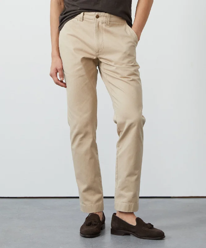 Silk pants-Straight Fit Favorite Chino in Desert Beige