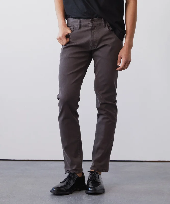 Work uniform pants-Slim Fit 5-Pocket Chino in Dark Granite