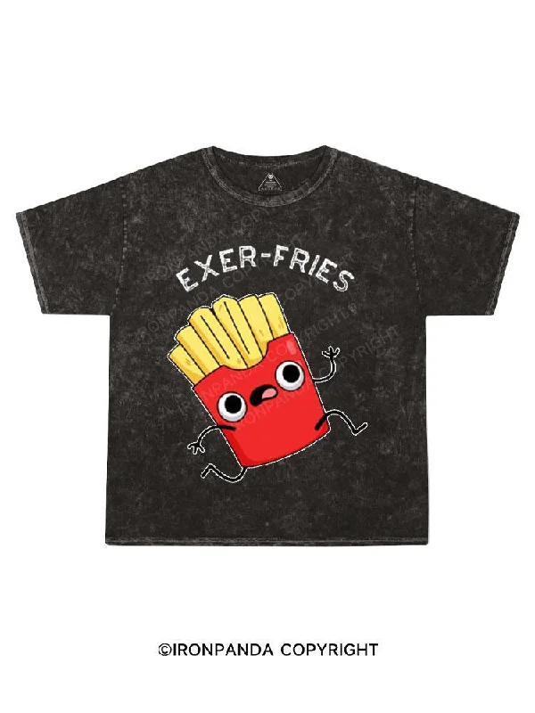 premium T-shirt-Exer-fries Kids Washed T-Shirt