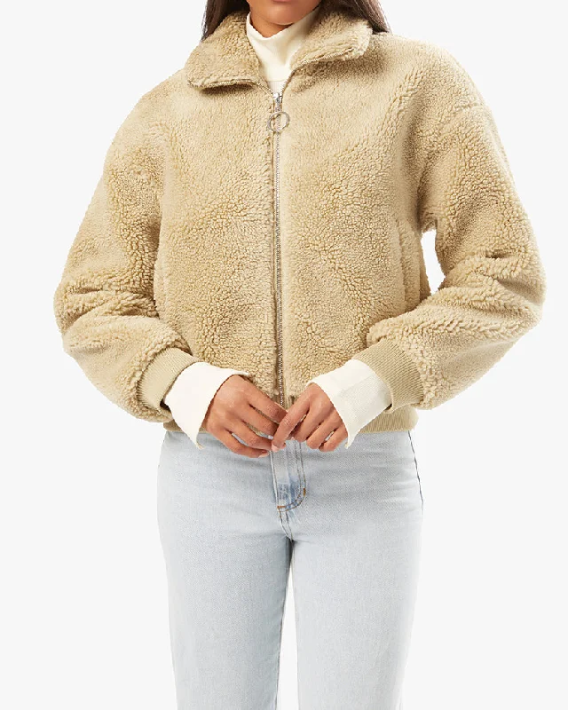 Hooded jacket-Teddy Sherpa Bomber Jacket