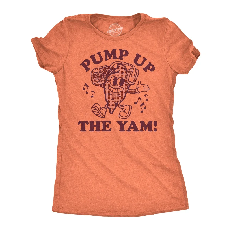 beach T-shirt-Pump Up The Yam Women's T Shirt