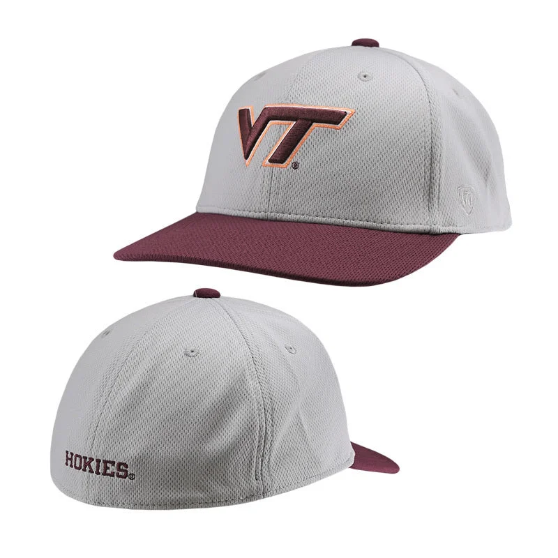 Casual hats-Virginia Tech Mick Flex Logo Fitted Hat by Top of the World