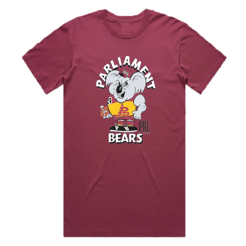 long sleeve T-shirt-Parliament - Bears Tee - Berry