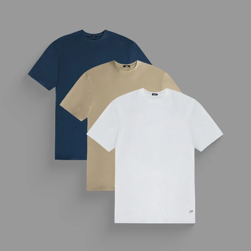 holiday T-shirt-Malibu Heavyweight Crew 3-Pack