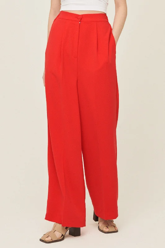 Dark pants-Jania High Wide Leg Pants