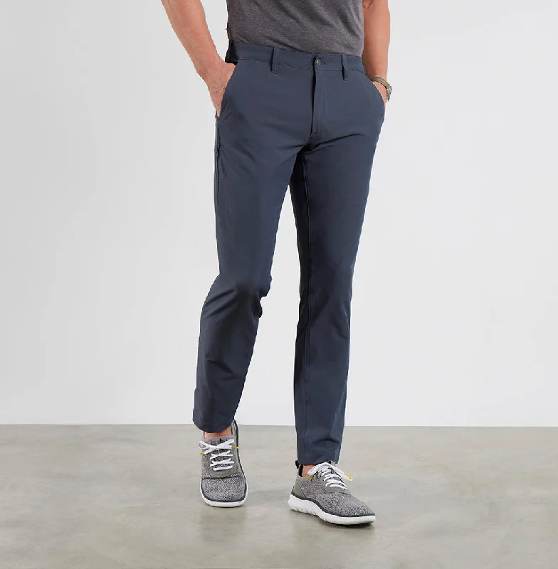 Pure cotton pants-Envoy Lightweight Travel Pants Regular Fit - Blue Grey Alloy