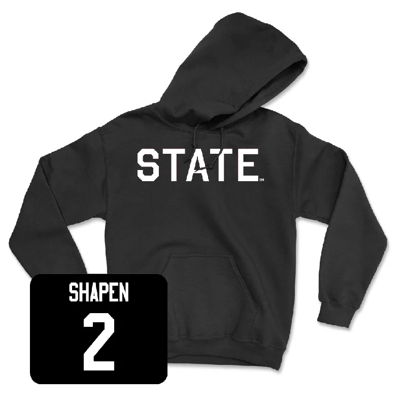 Sporty hoodie-Football Black State Hoodie  - Blake Shapen