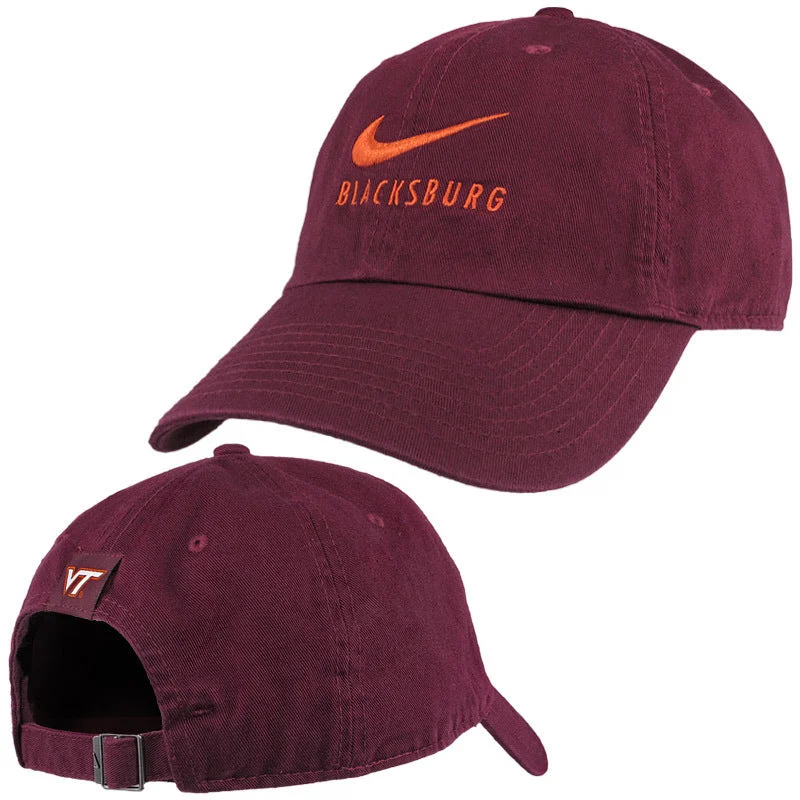 Clean hats-Virginia Tech Blacksburg Heritage 86 Swoosh Hat by Nike