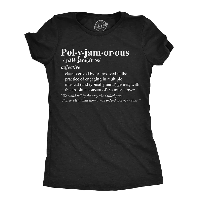 custom T-shirt-Polyjamorous Definition Women's T Shirt