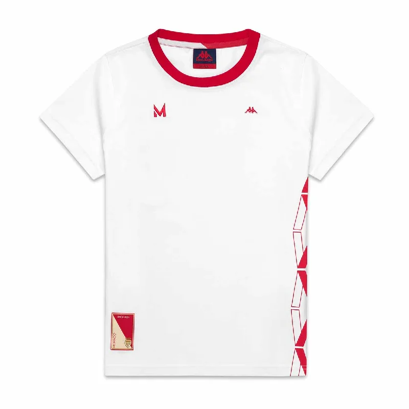 graphic T-shirt-T-Shirt Ritona Robe di Kappa - AS Monaco 2024 Blanc Femme