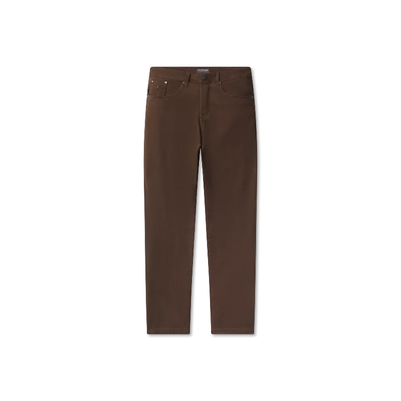 Windproof pants-Brazos Stretch Twill Pant - Dark Brown