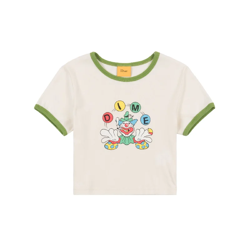 cotton T-shirt-Dime - Carnival Baby Tee - Off White