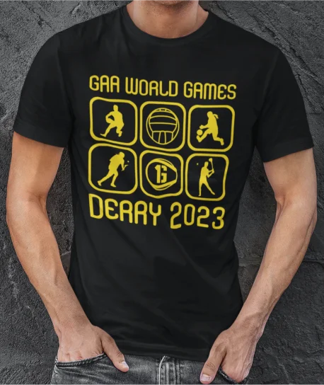 holiday graphic T-shirt-GAA World Games 2023 T-Shirt - Adult