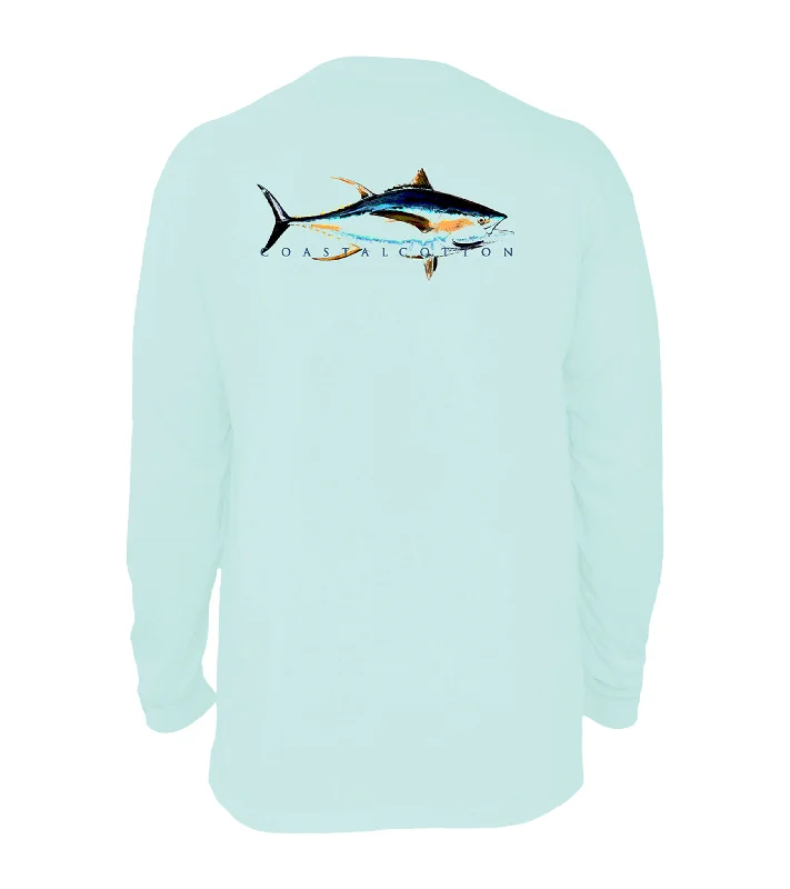 funny design T-shirt-Neon Tuna Long Sleeve