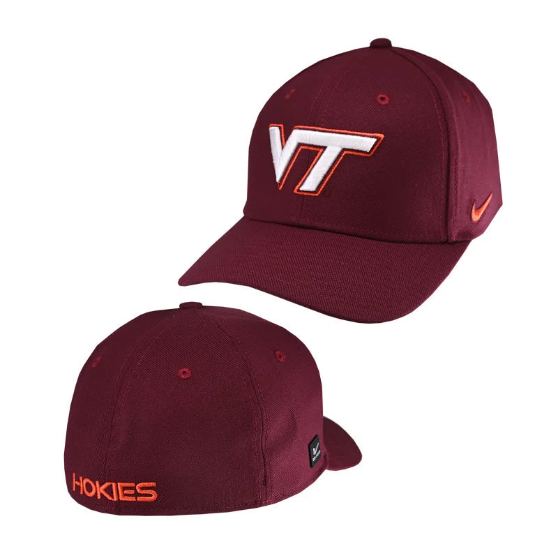 Patterned hats-Virginia Tech  Rise  Swoosh Hat by Nike