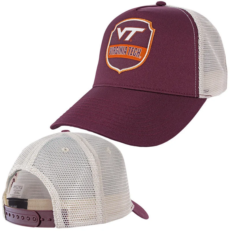 Leather hats-Virginia Tech Effort Trucker Hat by Colosseum