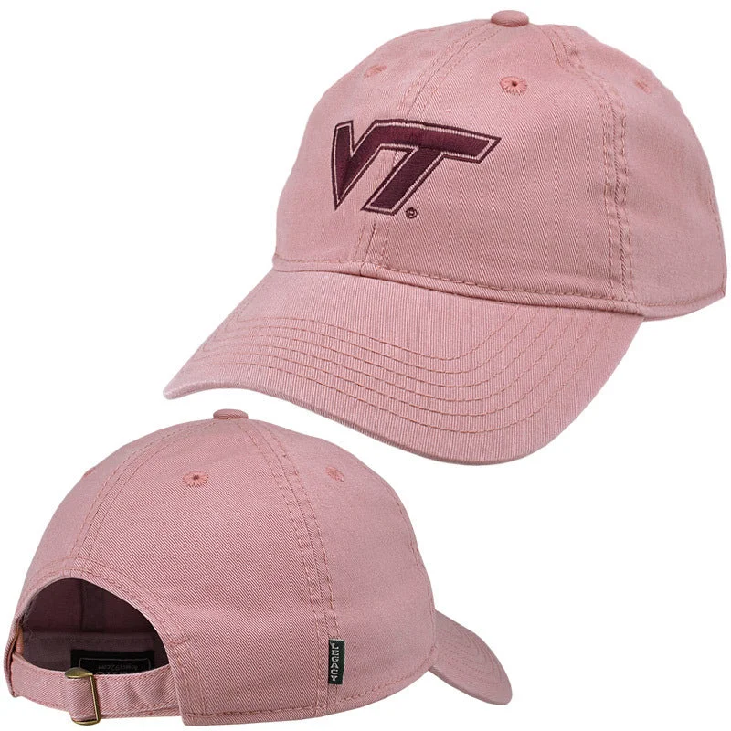 Camping hats-Virginia Tech Women's Logo Hat: Dusty Rose by Legacy