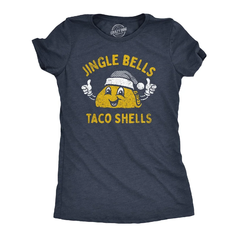 casual T-shirt-Jingle Bells Taco Shells Women's T Shirt