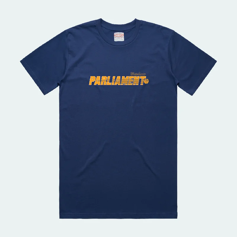 abstract T-shirt-Parliament - Brisketball Tee - Navy