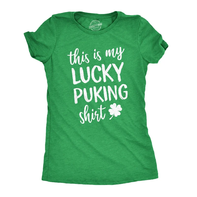 abstract T-shirt-This Is My Lucky Puking Shirt Women's T Shirt