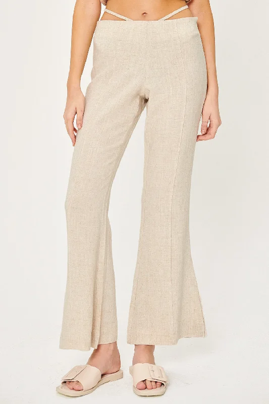 Loose fit pants-Shelby Bootcut Strap Pants