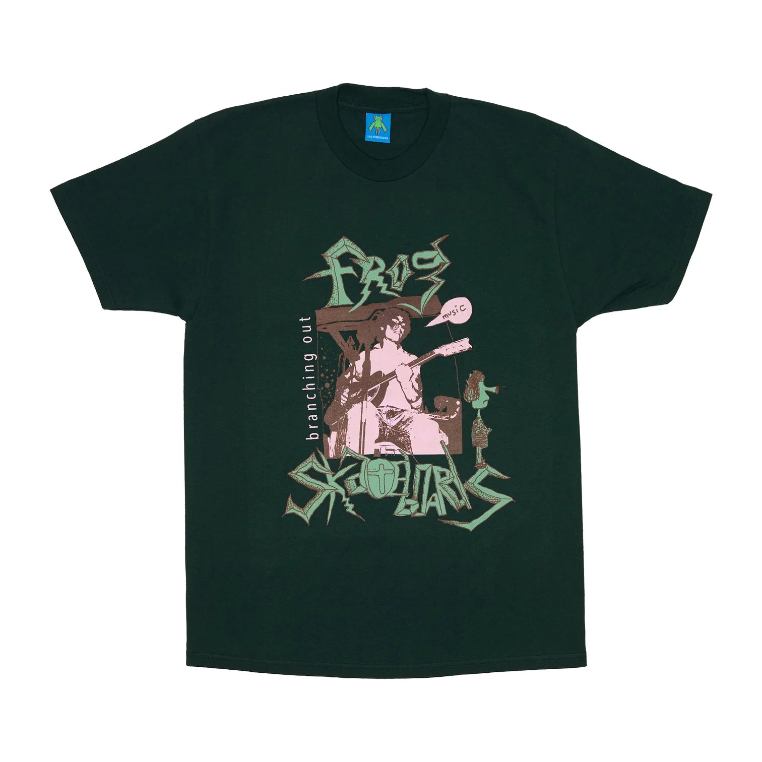 cool graphic T-shirt-Frog Branching Out Bootleg Tee Forest