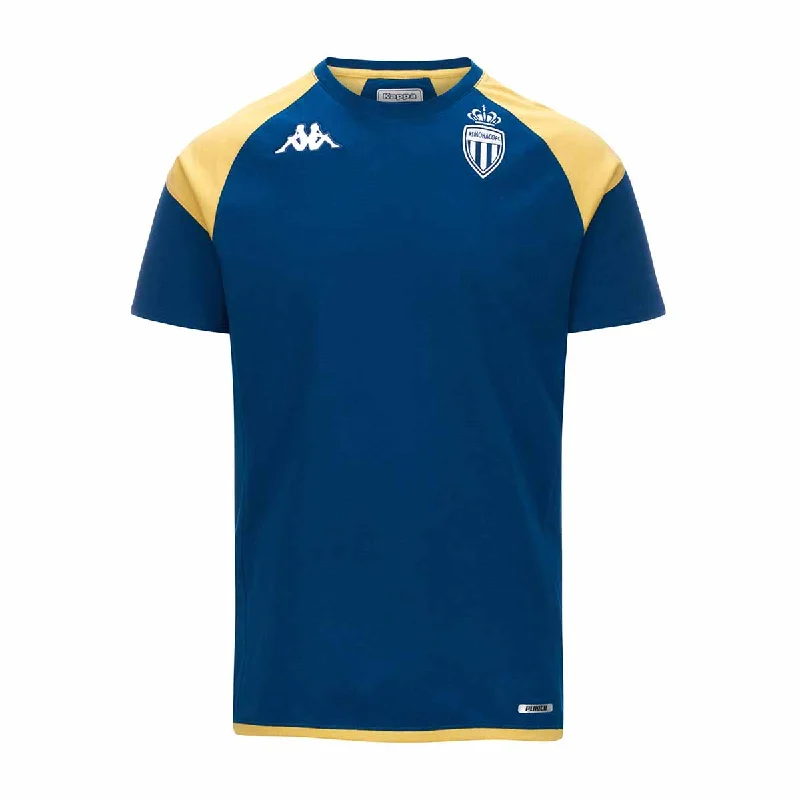 street style T-shirt-T-shirt Ayba 7 AS Monaco 23/24 Bleu Enfant