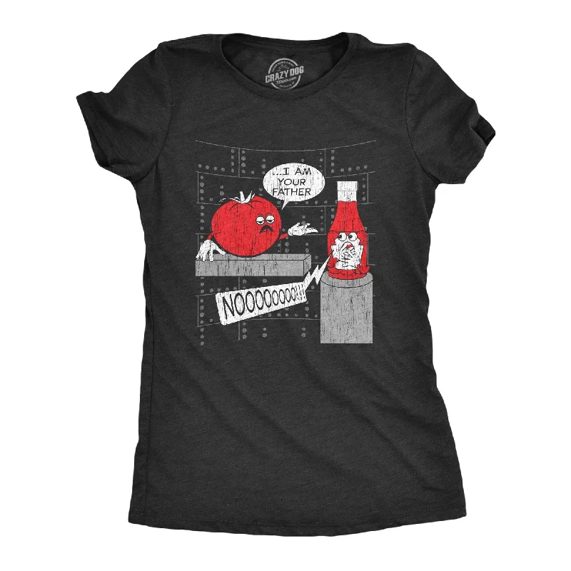 cool graphic T-shirt-I Am Your Father Ketchup Women's T Shirt