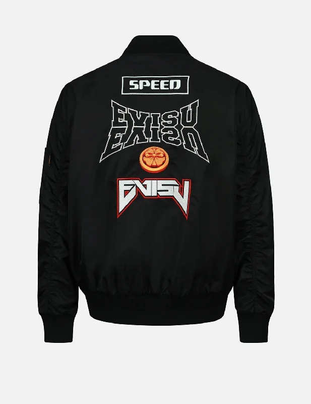 Gothic jacket-Logo and Kamon Embroidered MA-1 Bomber Jacket