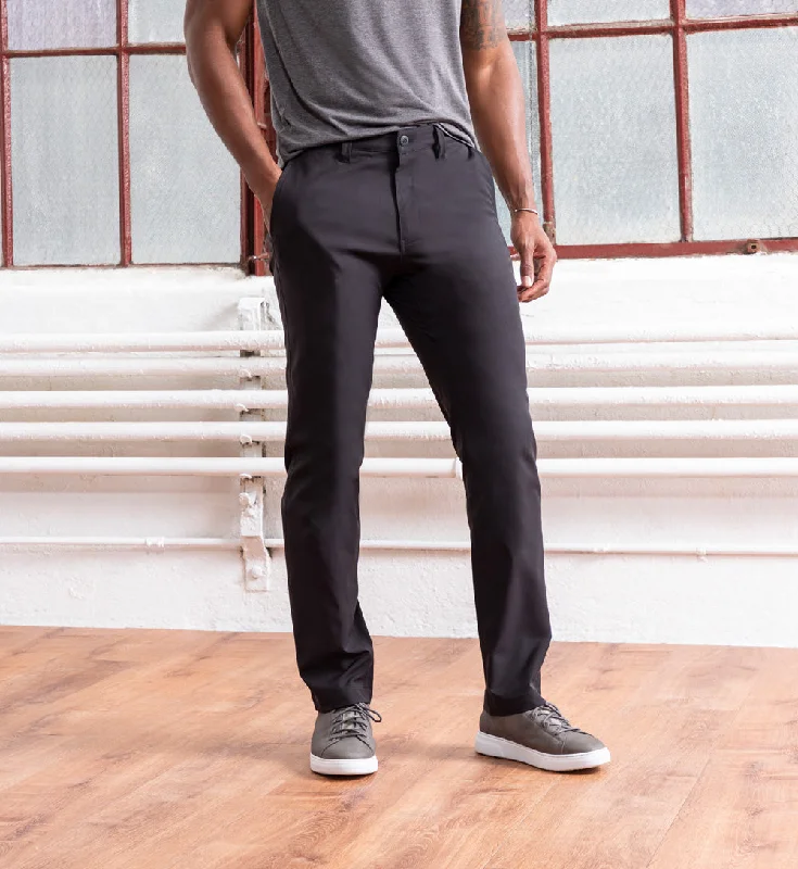 Running sports pants-Ascender Chino Regular Fit - Asphalt Black