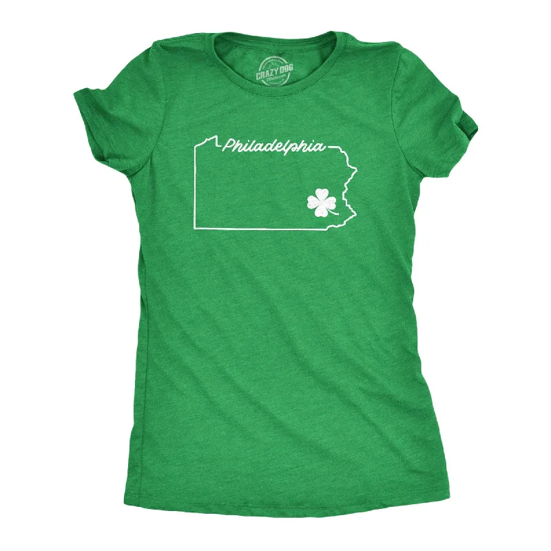 cool retro T-shirt-Philadelphia Pennsylvania Saint Patrick's Women's T Shirt