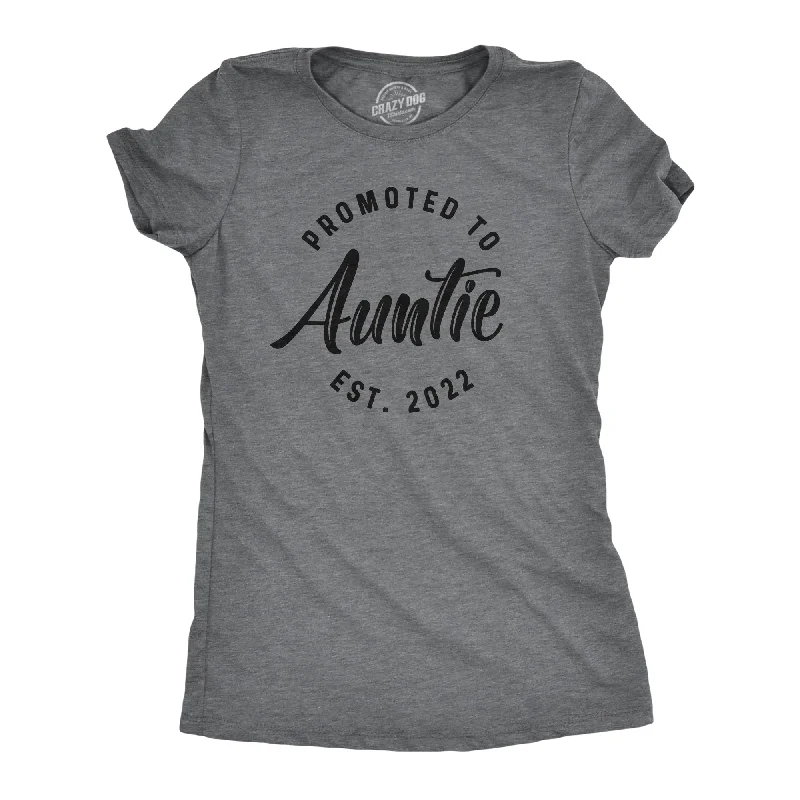 inspirational T-shirt-Promoted To Auntie 2022 Women's T Shirt