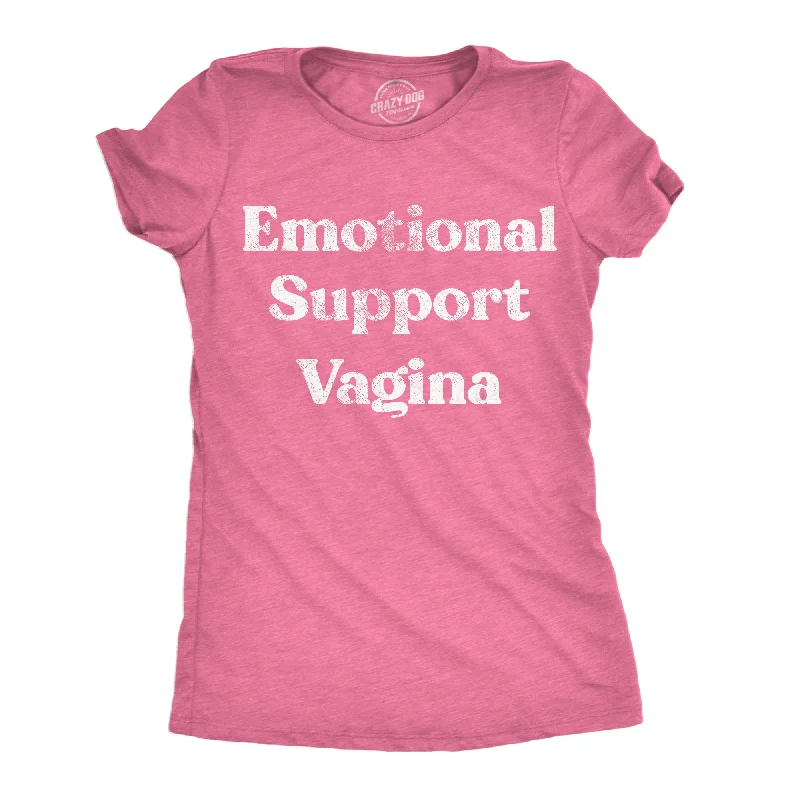 neon graphic T-shirt-Emotional Support Vagina Women's T Shirt