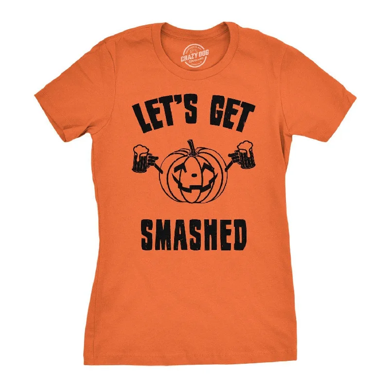 printed graphic T-shirt-Let's Get Smashed Women's T Shirt