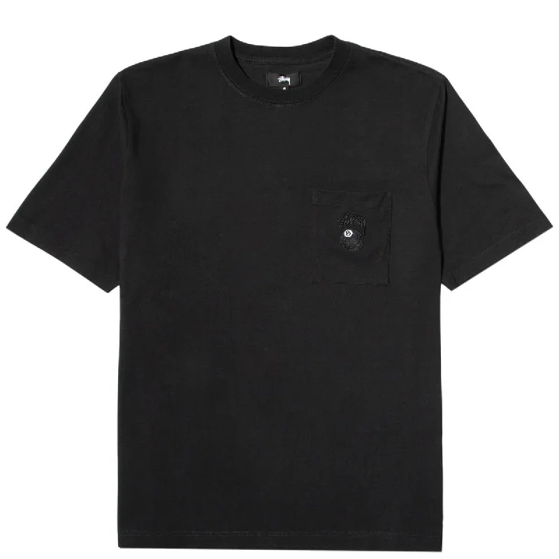 casual style T-shirt-8 BALL POCKET CREW