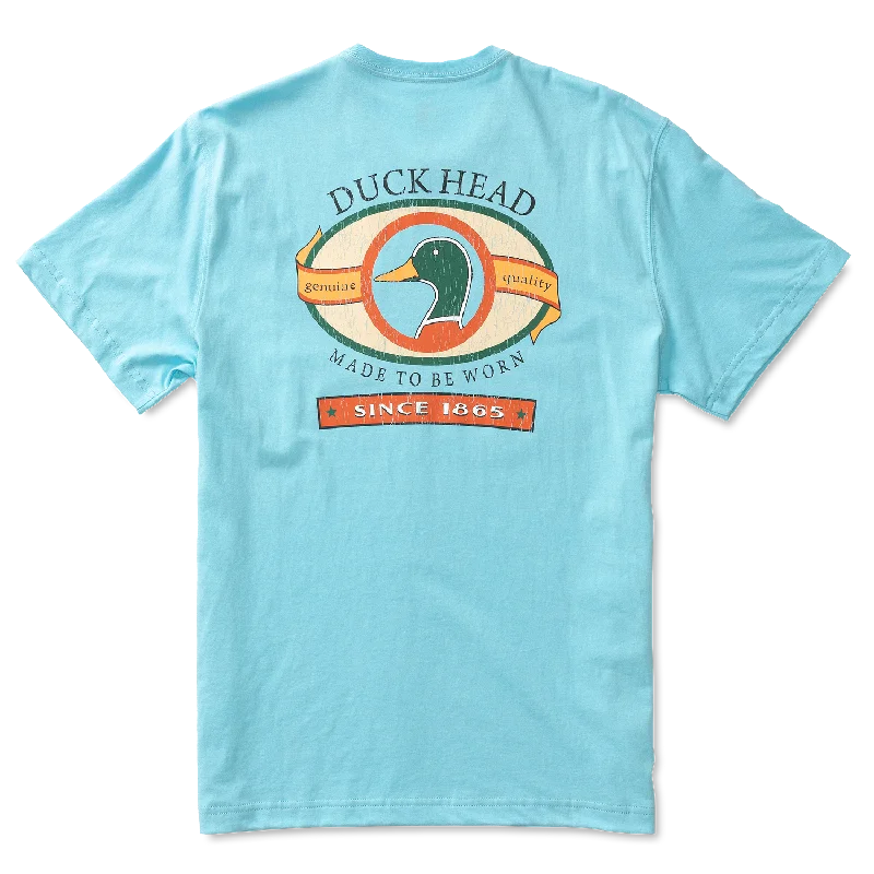 trendy T-shirt-Duck Head Throwback Logo SS T-Shirt (2 Colors)