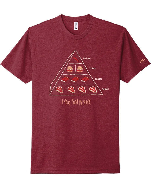 cartoon character T-shirt-Meat Pyramid T-Shirt