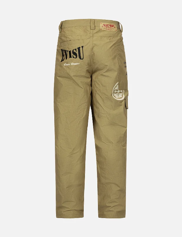 Stretch pants-Asymmetric and Multi-Pockets Loose Fit Cargo Pants