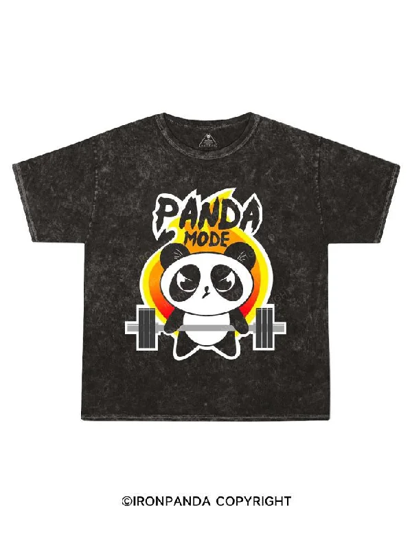 neon T-shirt-panda mode Kids Washed T-Shirt