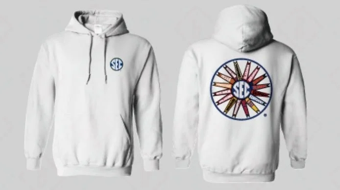 plain T-shirt-The Shirt Shop SEC Pinwheel Hoodie