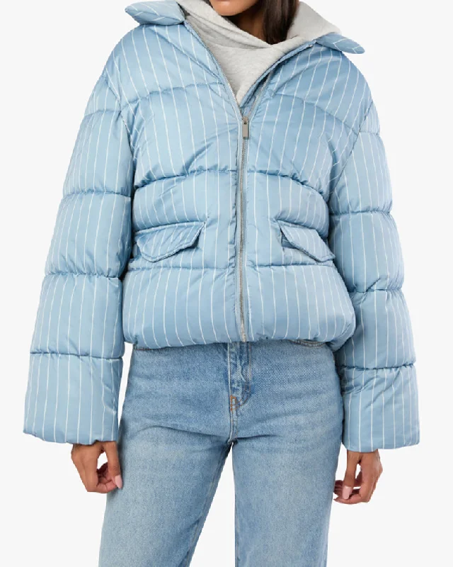 Minimalist jacket-Collar Puffer Jacket