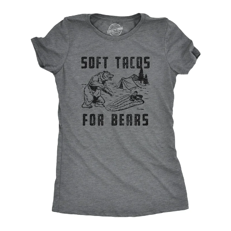 plain white T-shirt-Soft Tacos For Bears Women's T Shirt