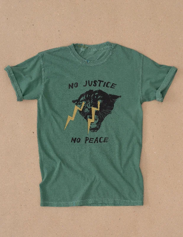 black T-shirt-No Justice No Peace T-Shirt