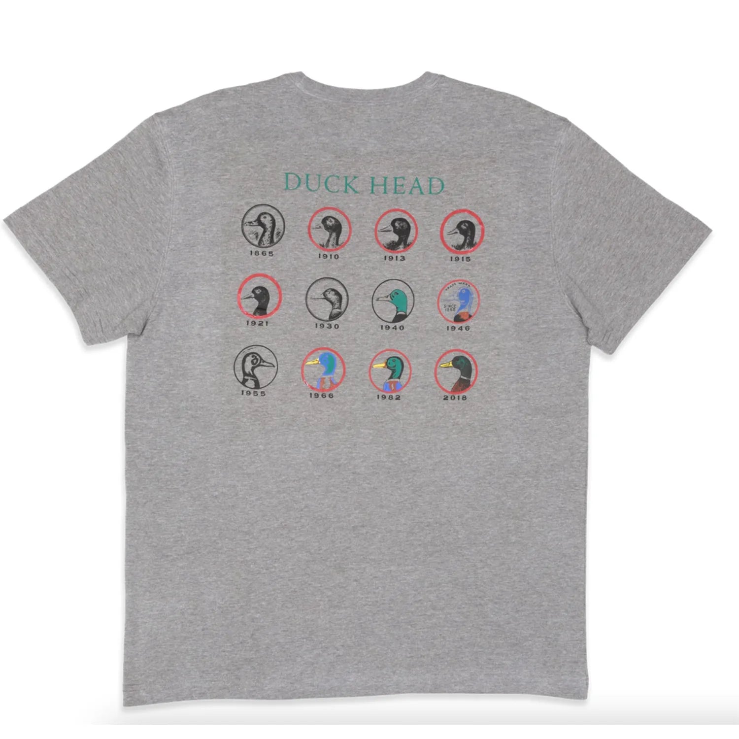 hipster T-shirt-Duck Head Timeline T-Shirt (2 Colors)