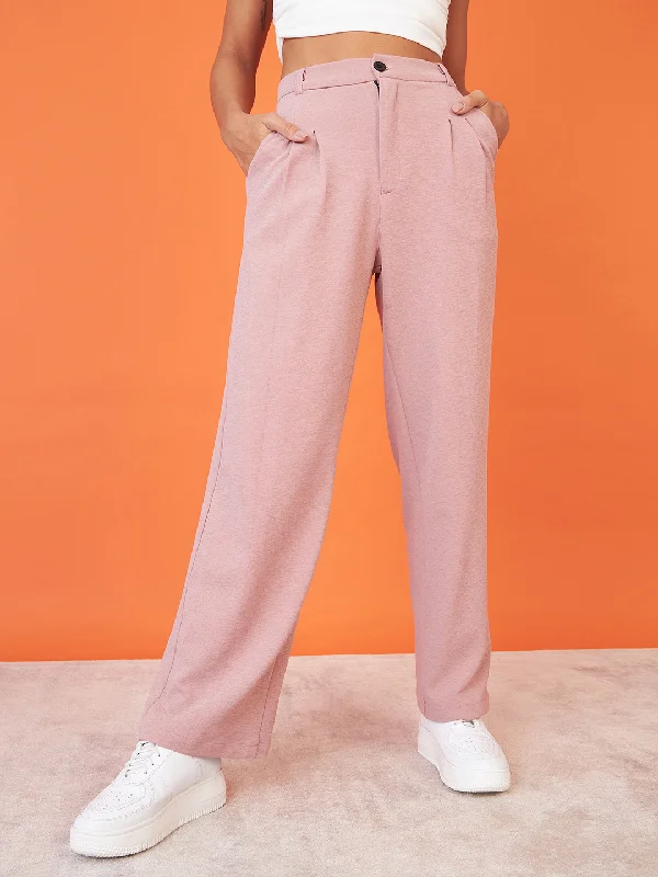 Workwear pants-Relaxed Korean Front Pleated Pants